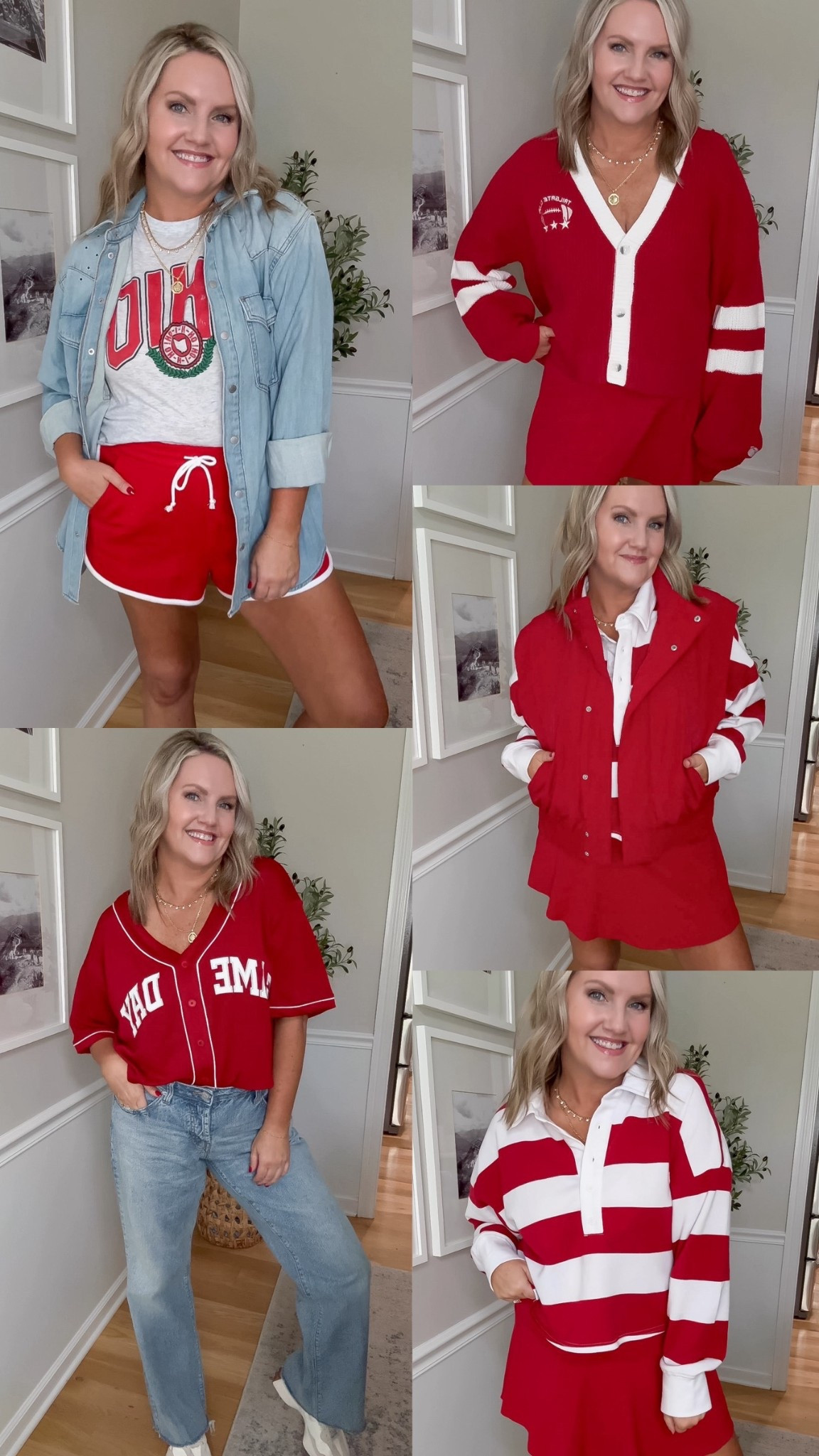 Target game day outfits! I’m in size medium in the skort, shorts & all tops. Except the denim shirt I’m in small (runs oversized) 


#LTKSeasonal #LTKFindsUnder50 #LTKStyleTip