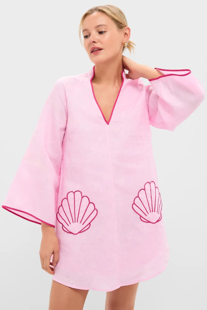 Pink Seashell Oceana Mini Dress | Tuckernuck (US)
