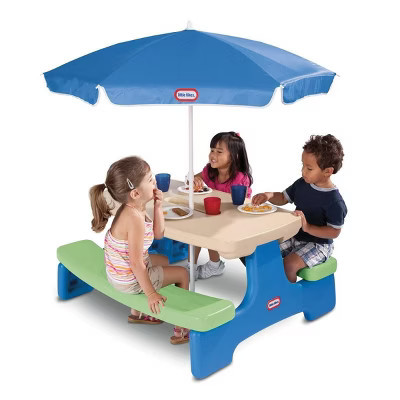Little Tikes Easy Store Picnic Table with Umbrella | Target