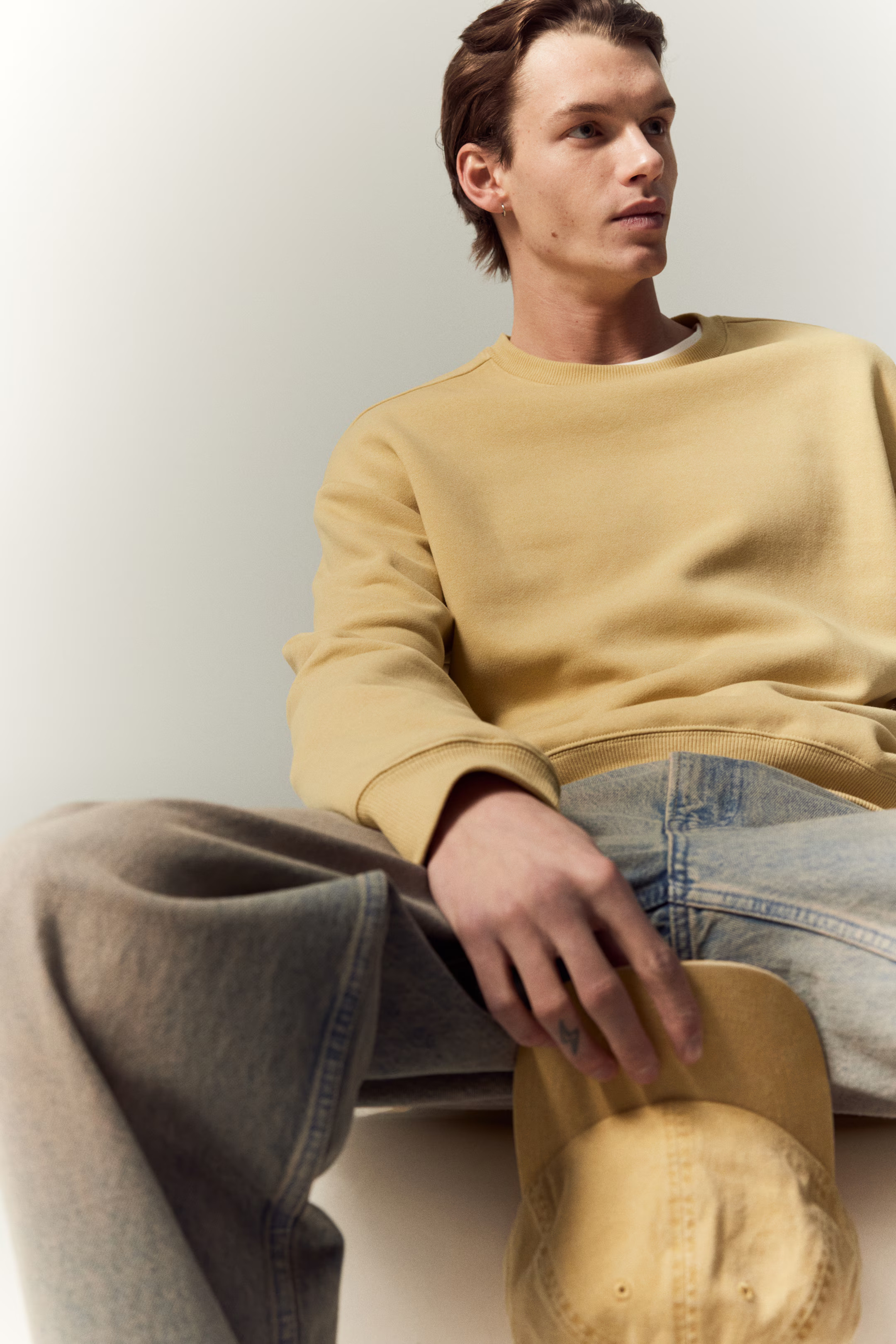 Sweater - Loose Fit - Geel - HEREN | H&M NL | H&M (DE, AT, CH, NL, FI)