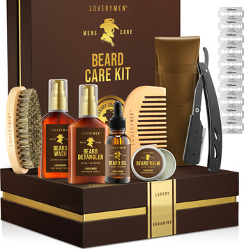 Lovery 13 Piece Beard Care Kit - Ultimate Grooming Set with Oil, Balm, Wash, Razor & More | Nords... | Nordstrom