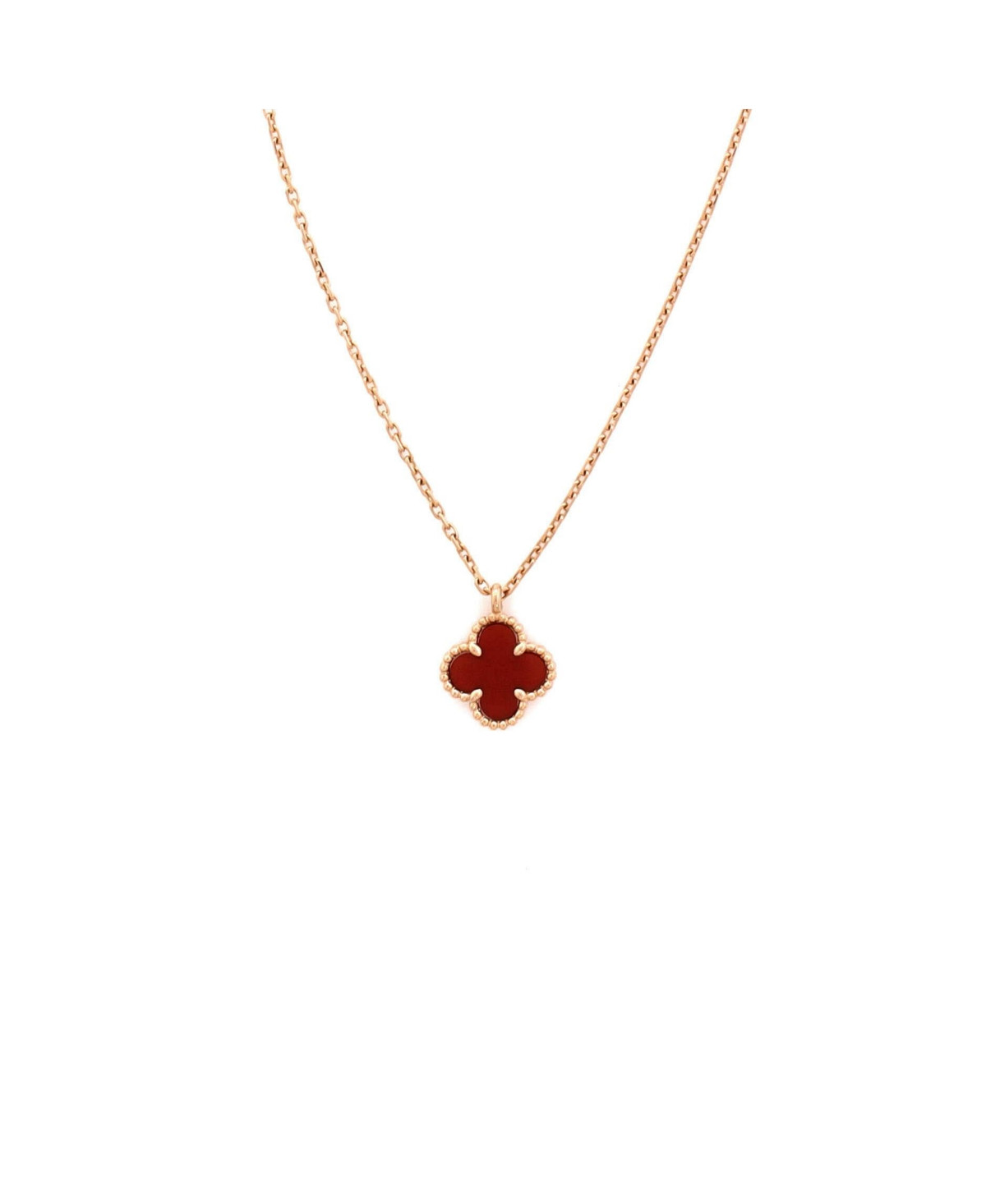 Pre-Owned Van Cleef & Arpels Sweet Alhambra Pendant Necklace - 18k rose gold | Macy's