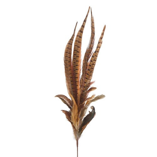 35" Mixed Feather Spray | The Horseshoe Crab