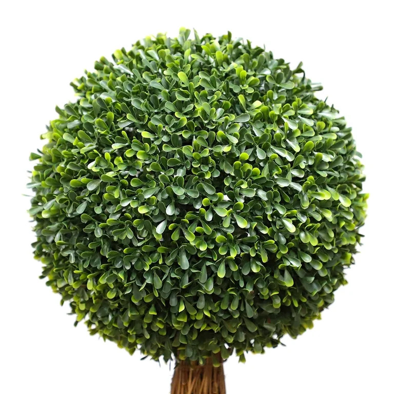 Boxwood Artificial Topiary in Floral Pot, 16", by My Texas House | Walmart (US)