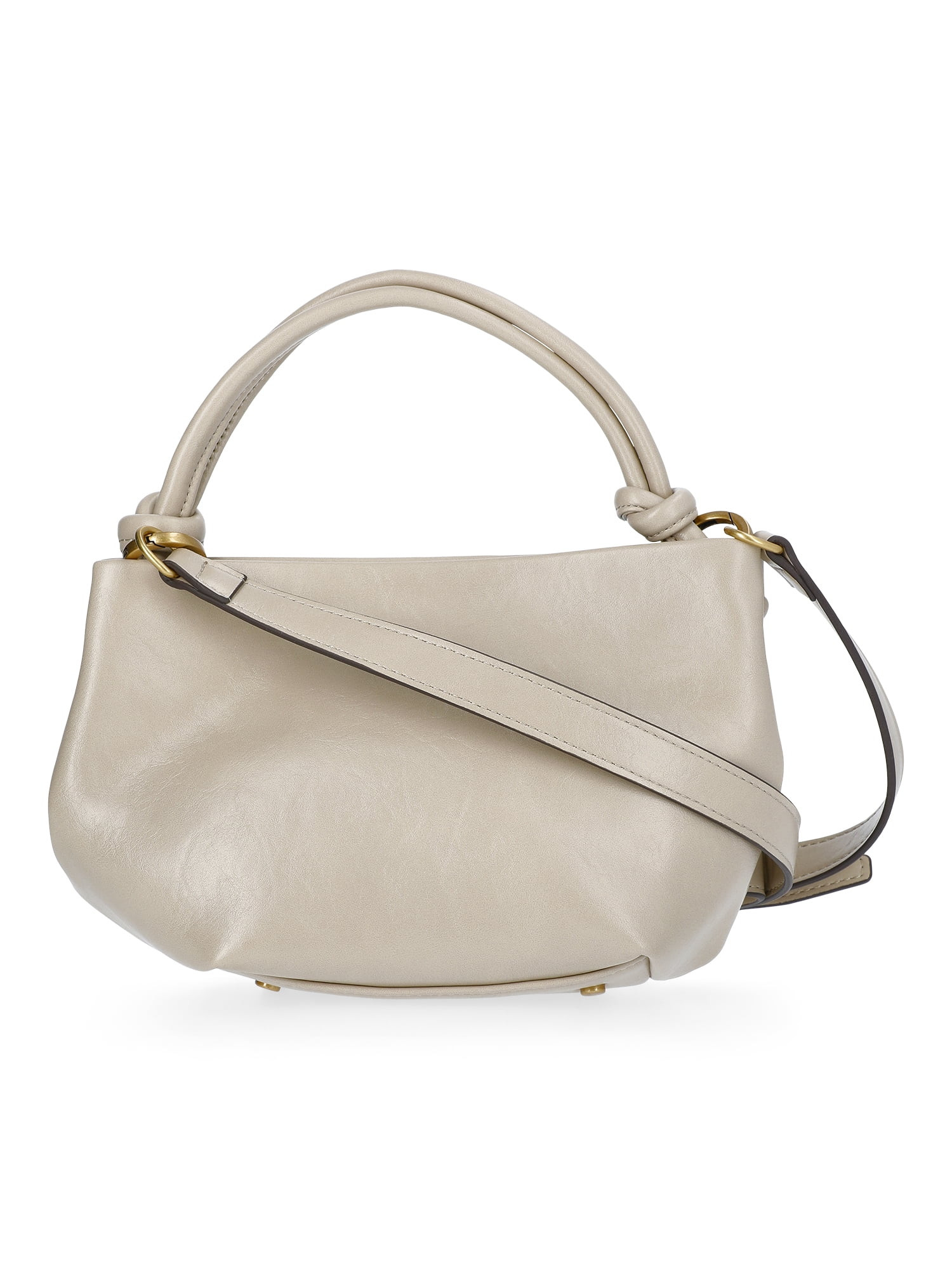 Scoop Women's Faux Leather Mini Satchel Bag, Almond Biscuit | Walmart (US)