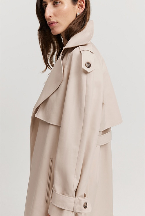 Organically Grown Cotton Trench Coat | Country Road