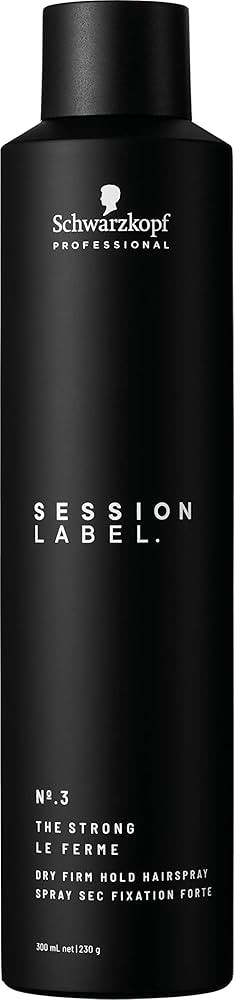Schwarzkopf Session Label, The Strong, Dry Firm Hold Hairspray Strong Flexible Hold, Maximum Cont... | Amazon (CA)