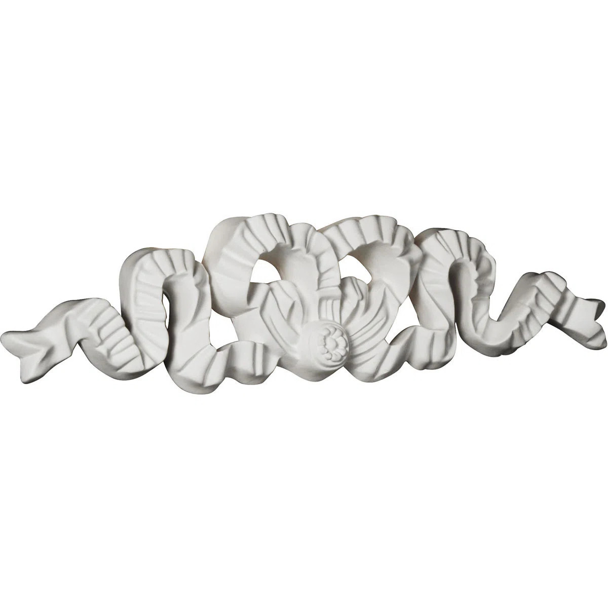 Ekena Millwork Bow 3 1/8" H x 11 7/8" W x 7/8" D Onlay | Wayfair | Wayfair North America