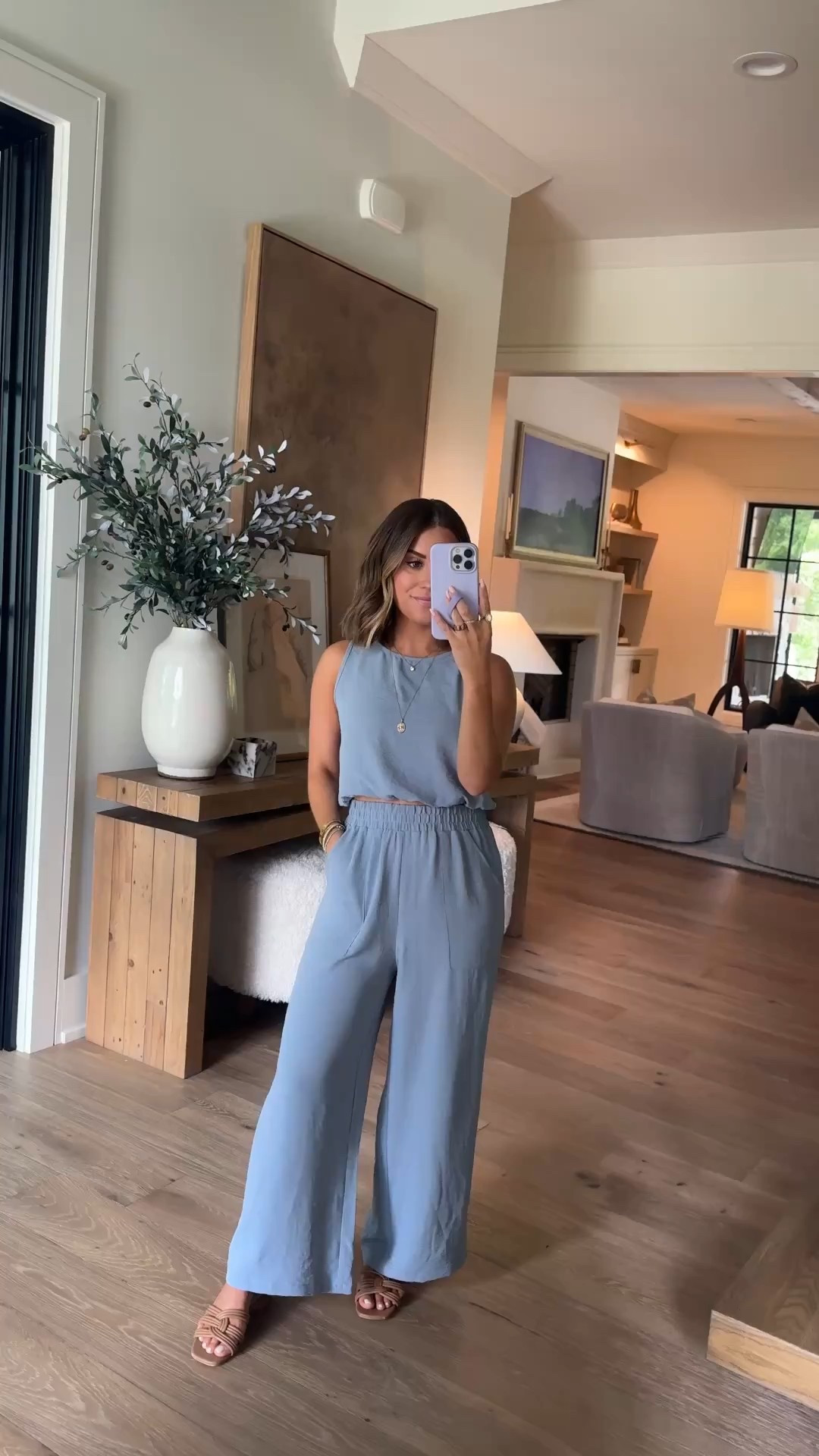Wearing a small in this crop top + wide leg pants set. SO comfy and I also love that the fabric doesn’t wrinkle easily- makes it great for travel/to pack on trips! 

Summer set, amazon find, blue set, trendy summer sets, spring break outfits, summer outfits, amazon sets 

#LTKPetite #LTKSeasonal #LTKootd
