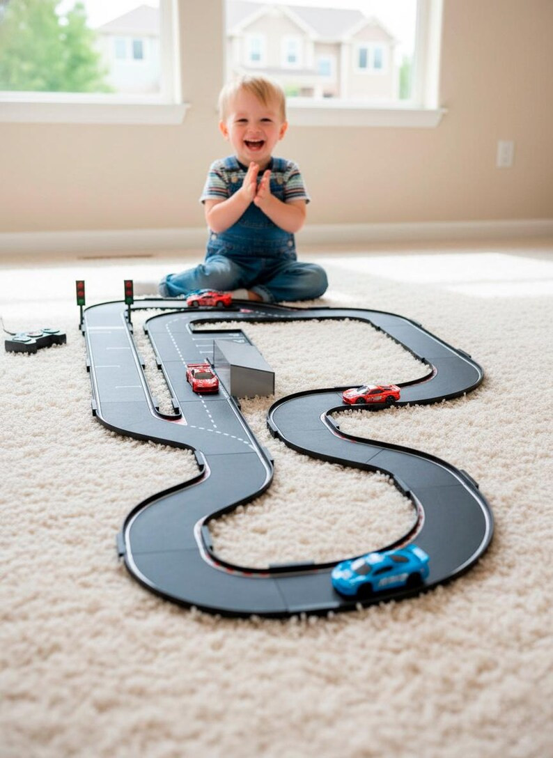 Starter 18 Modular Road Track Set for Toy Cars | Etsy (Global)