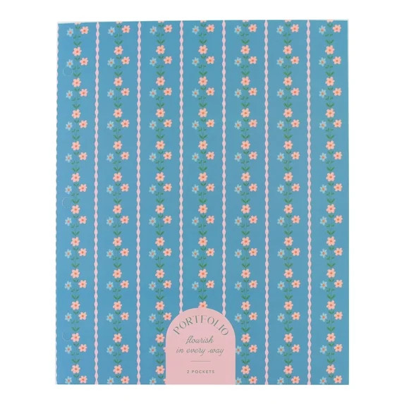 Ecokind Pattern Remix Paper Portfolio Folder, 2 Pocket, 11.69in x 9.57in | Walmart (US)