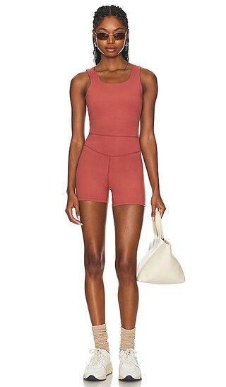 Let's Move Bates Romper in Apple Butter | Revolve Clothing (Global)