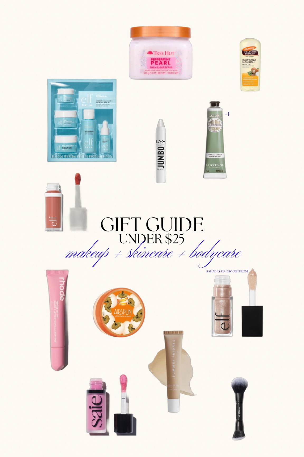 GIFT GUIDE UNDER $25

#LTKGiftGuide #LTKHoliday #LTKBeauty