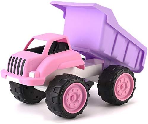 Big Plastic Dump Truck in Pink Color for Toddlers and Girls | Large Tilting Dump Bed Lorry | Free... | Amazon (US)