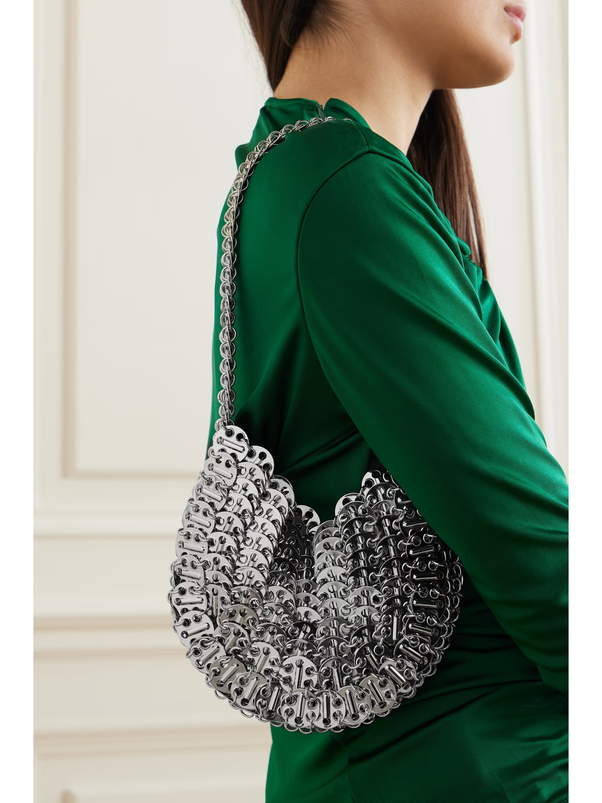 1969 Moon chainmail shoulder bag - silver - One Size | NET-A-PORTER (UK & EU)