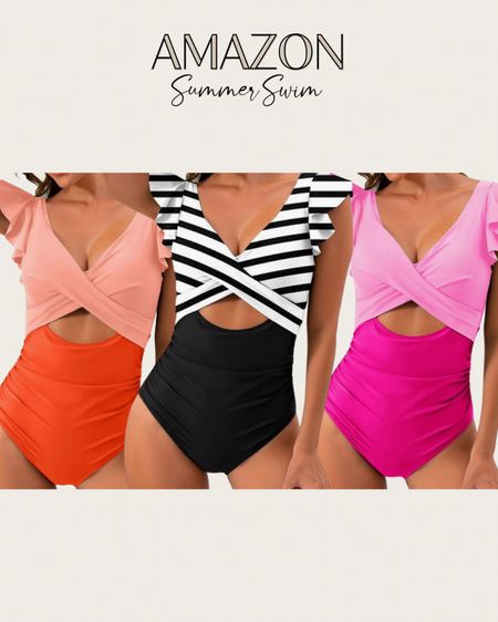 Amazon Swim!! 🤍
One piece bathing suit, ruffle sleeves - so many colors!

#LTKSeasonal #LTKSwim #LTKTravel