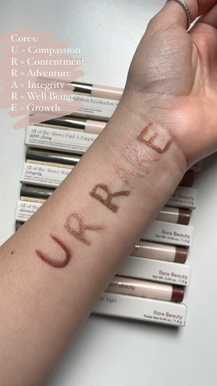 Swatches de todas as sombras em bastão All of The Above de Rare Beauty! 

#rarebeauty #maydancini #swatches

#LTKbeauty #LTKbrasil #LTKxSephora