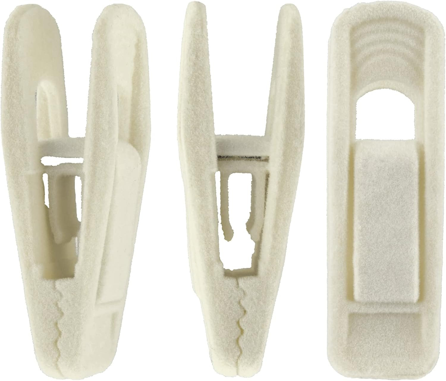 Velvet Hangers Clips, 20 Pack Ivory Pants Hanger Velvet Clips | Amazon (US)