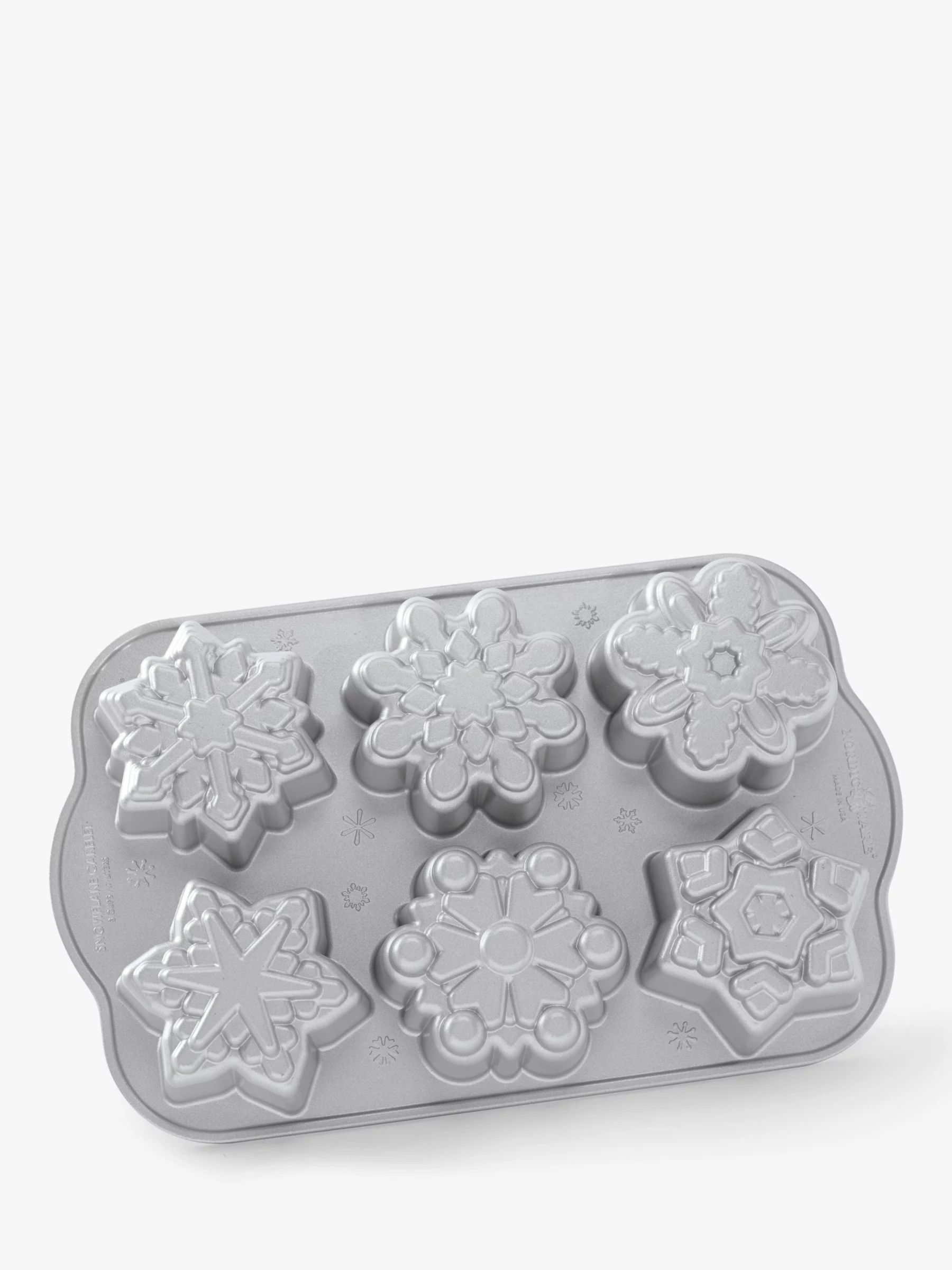 Nordic Ware Snowflake Bundt® Cakelet Tin, 6 Cups | John Lewis (UK)