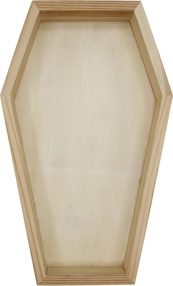 3 Pack of Unfinished Wood Coffin Trays – 8 Inch Coffin Shaped Serving Tray Box, Ready to Paint,... | Amazon (US)