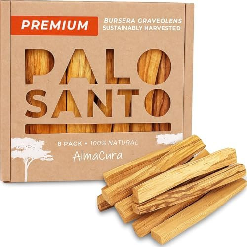 Palo Santo Premium Sticks (8) Smudging Incense Certified Pure Ethically and Sustainably Harvested... | Amazon (US)