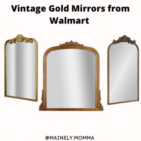 Vintage gold mirrors from Walmart!! 

#competition

#LTKSeasonal #LTKhome #LTKsalealert