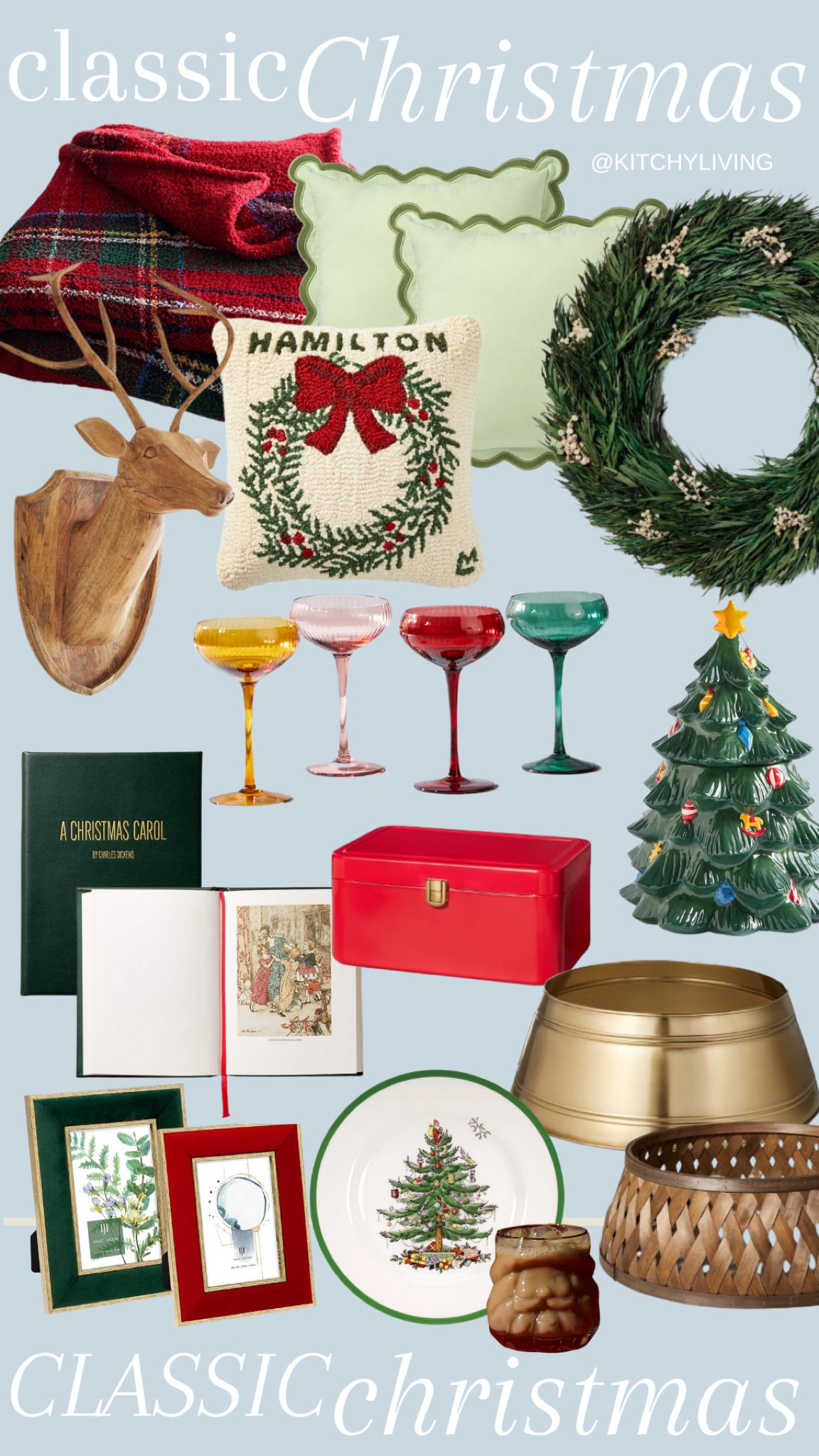 Classic Christmas Inspo ❤️💚❤️ #classicchristmas #christmasdecor #christmasdecorating #homedecor #holiday 

#LTKHoliday #LTKhome #LTKSeasonal