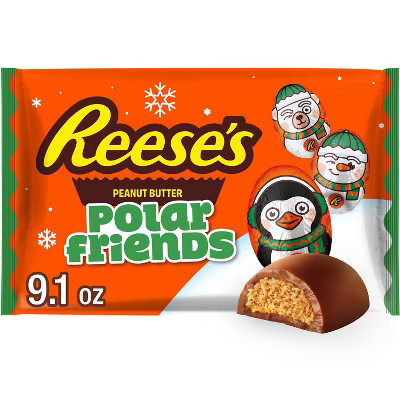 Reese's Polar Friends Laydown Christmas Chocolate Bag - 9.1oz | Target