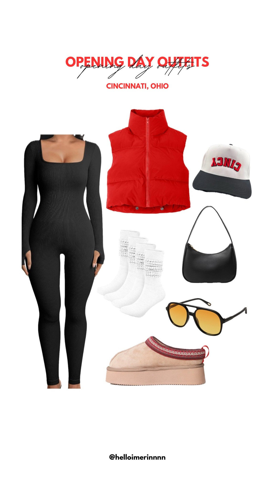 Cincinnati Reds Opening Day outfit inspo ❤️⚾️

#openingday #redsopeningday #cincinnatiredsopeningday #cincinnatireds #redsbaseball #baseballootd #baseballgameootd #baseballgameoutfitinspo #baseballgameoutfits #redsgame #redsgameootd #redsgameoutfitinspo 

#LTKSeasonal #LTKFindsUnder50 #LTKStyleTip