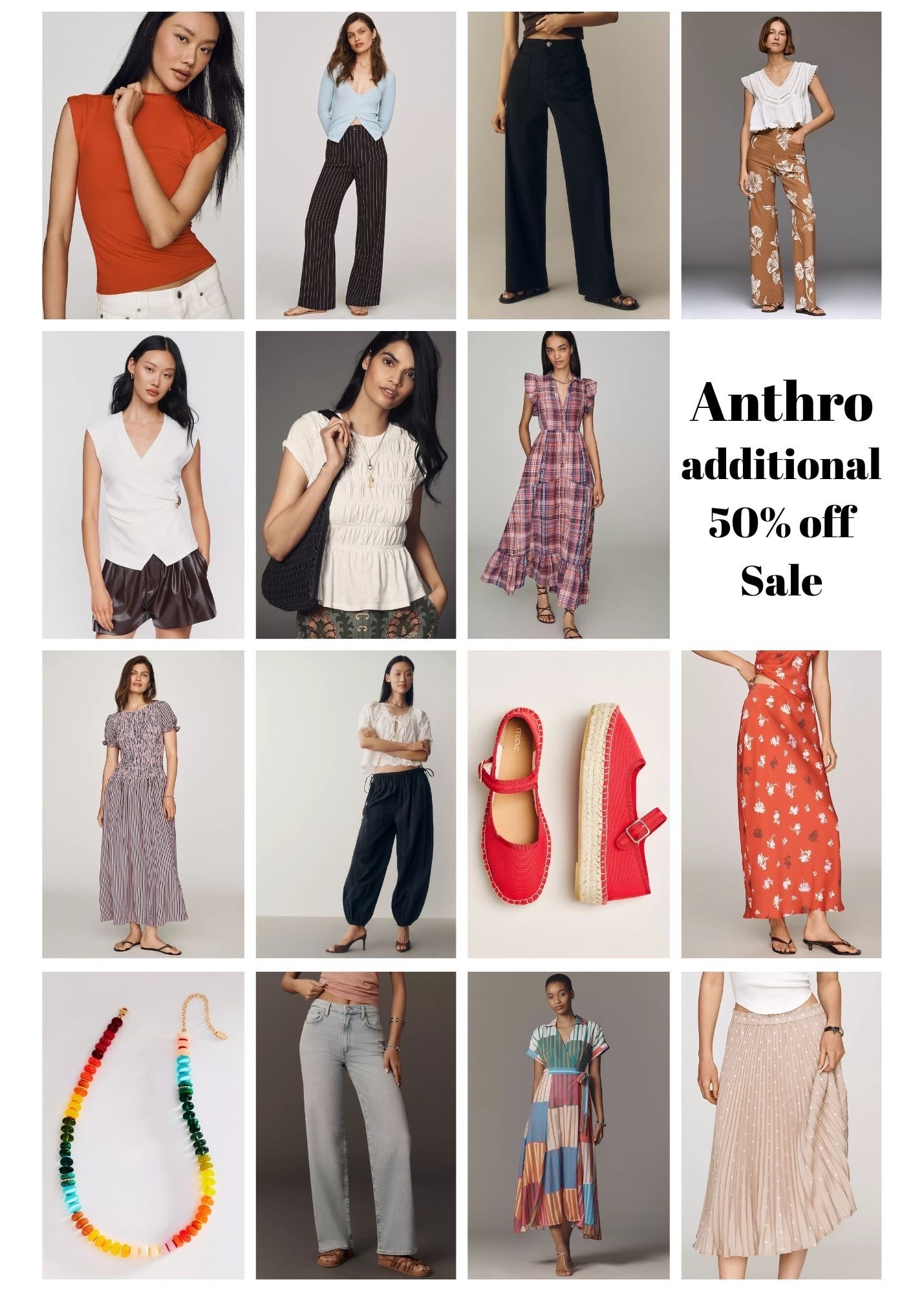 @Anthropologie sale! Get an additional 50% off markdowns