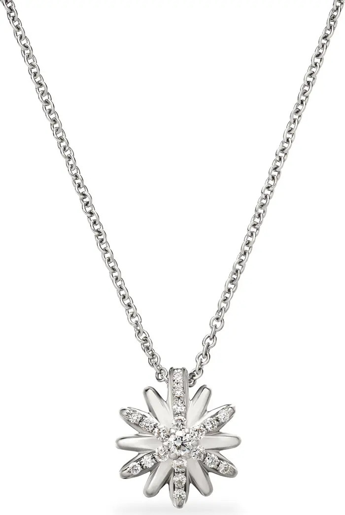Petite Starburst Pendant Necklace with Diamonds | Nordstrom