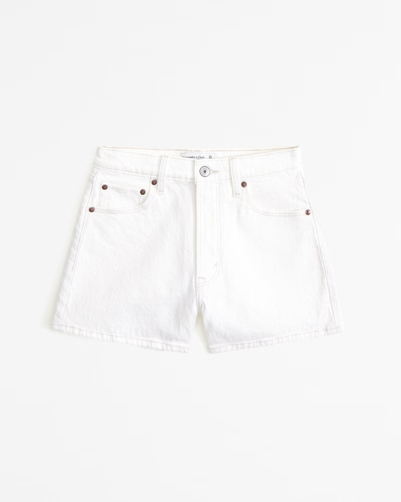 Women's High Rise 90s Cutoff Short | Women's Bottoms | Abercrombie.com | Abercrombie & Fitch (US)