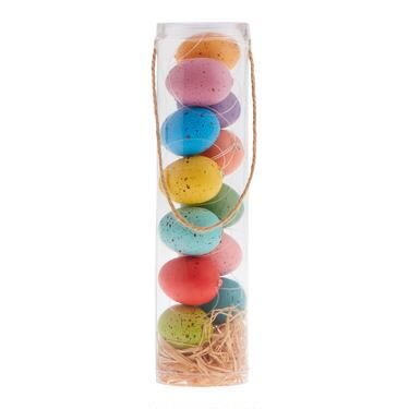 Mini Bright Rainbow Easter Egg Ornaments 12 Pack | World Market
