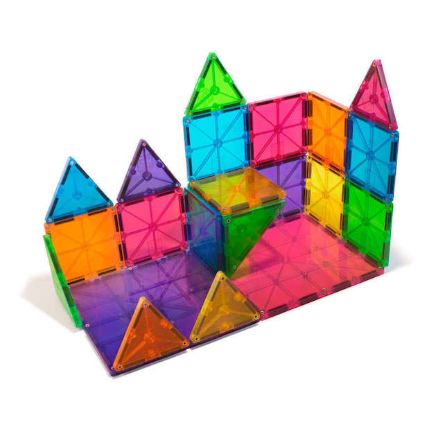 Magna-Tiles Clear Colors 32 pc Set | Fat Brain Toys