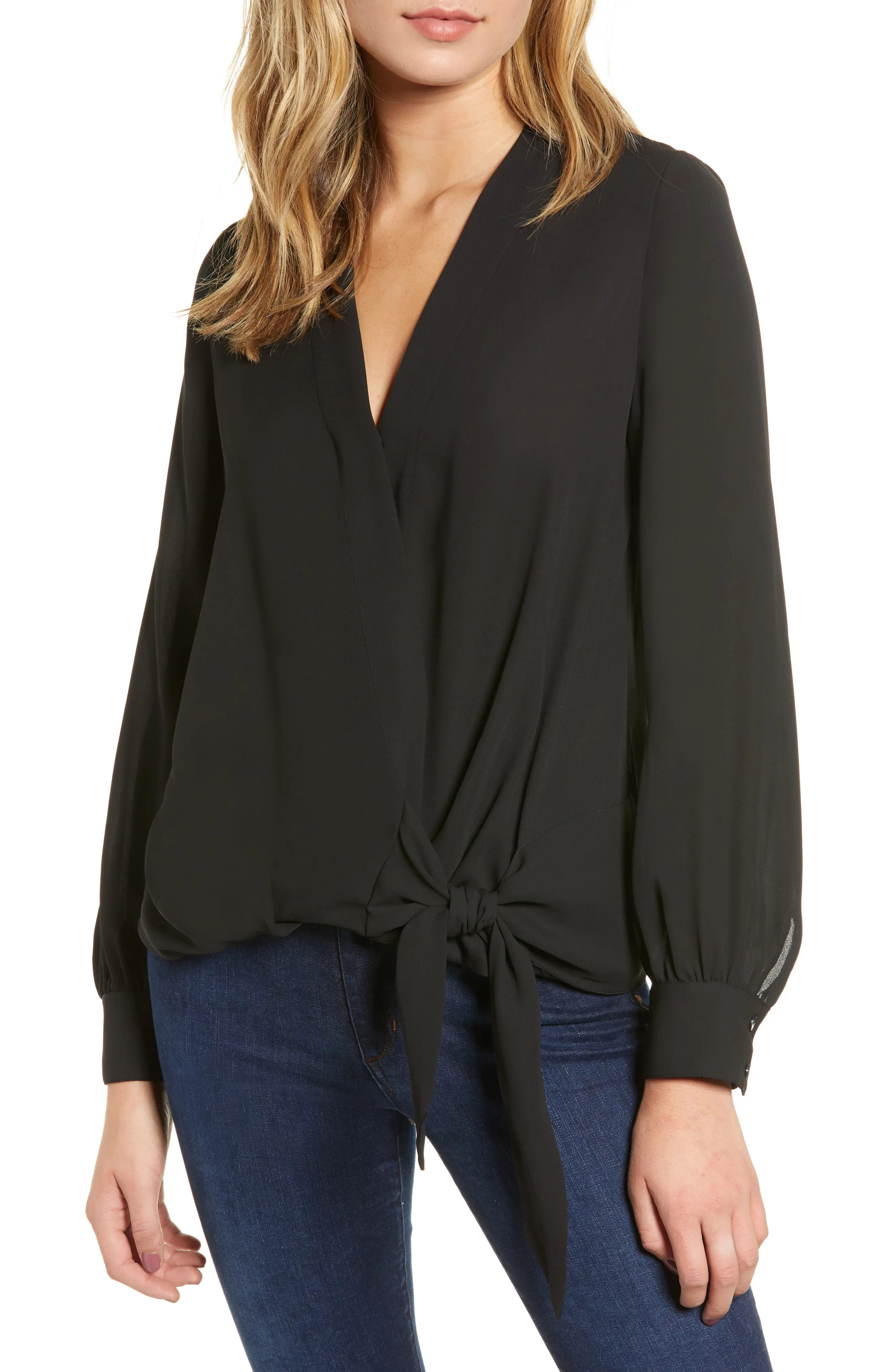 Chelsea28 Tie Front Top | Nordstrom