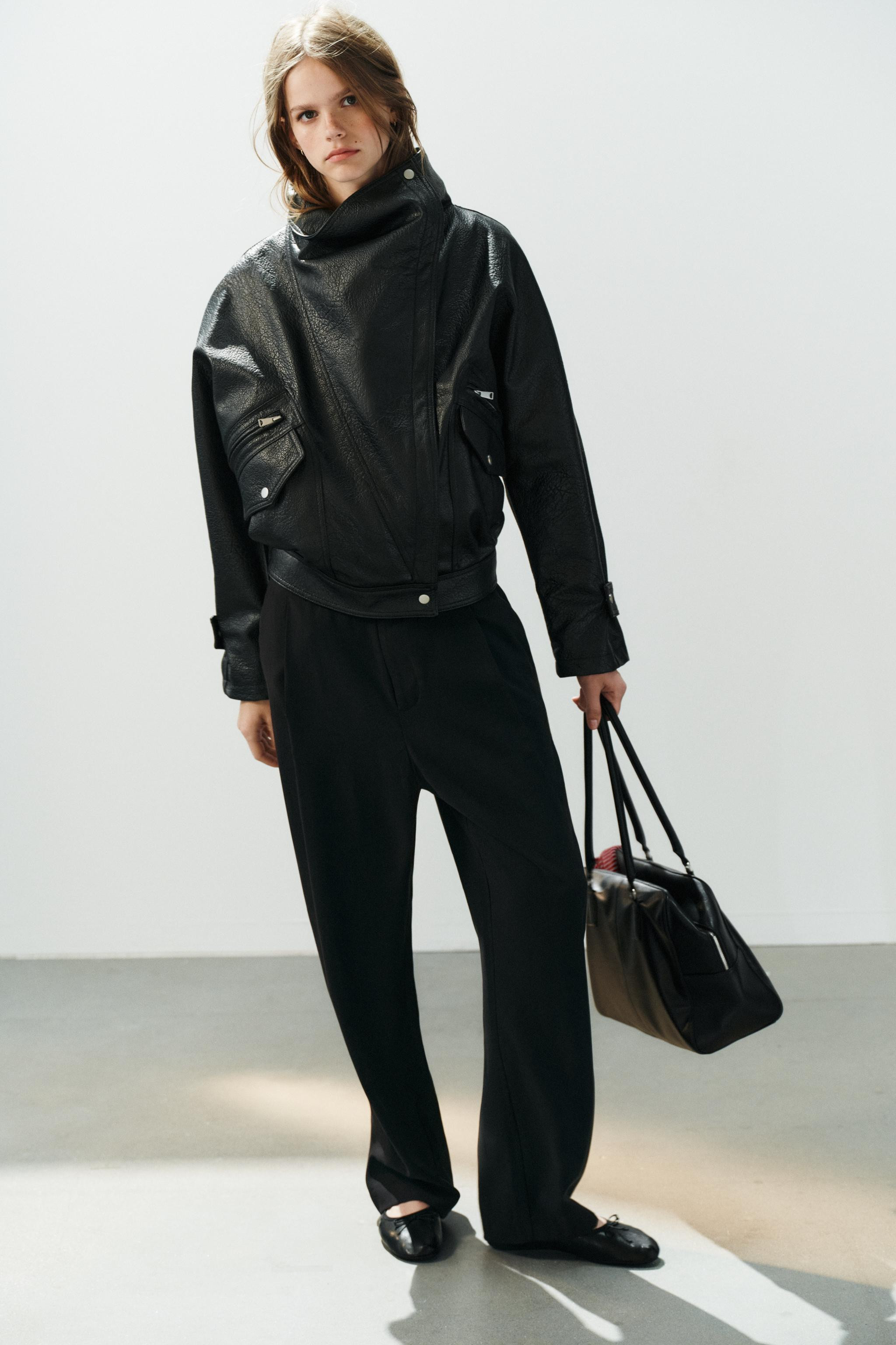 FAUX LEATHER BIKER JACKET | Zara US