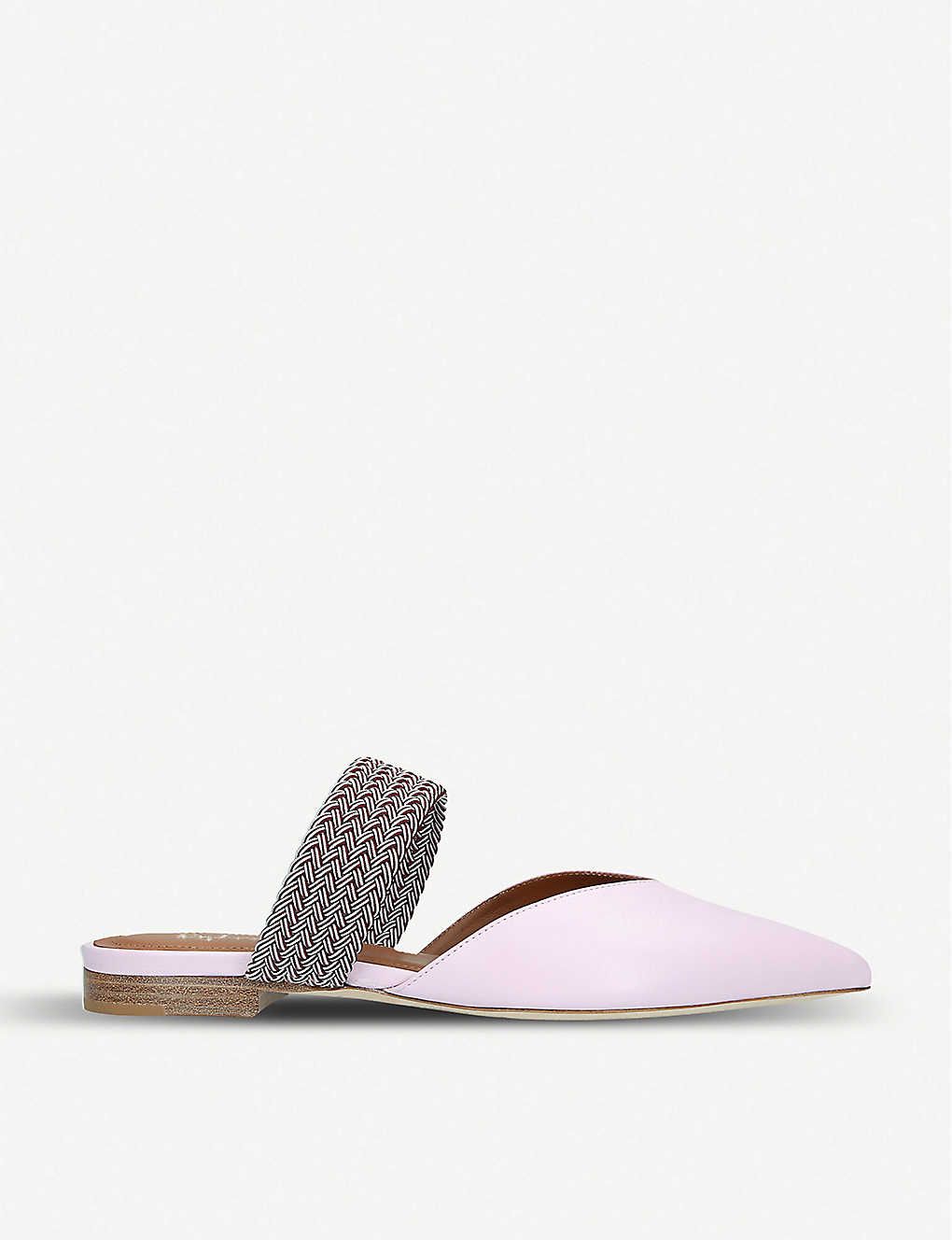 Maisie Luwolt leather and braided flats | Selfridges