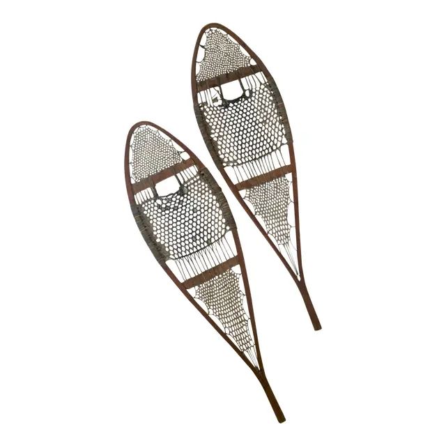 Vintage 20th Century Snowshoes - a Pair | Chairish