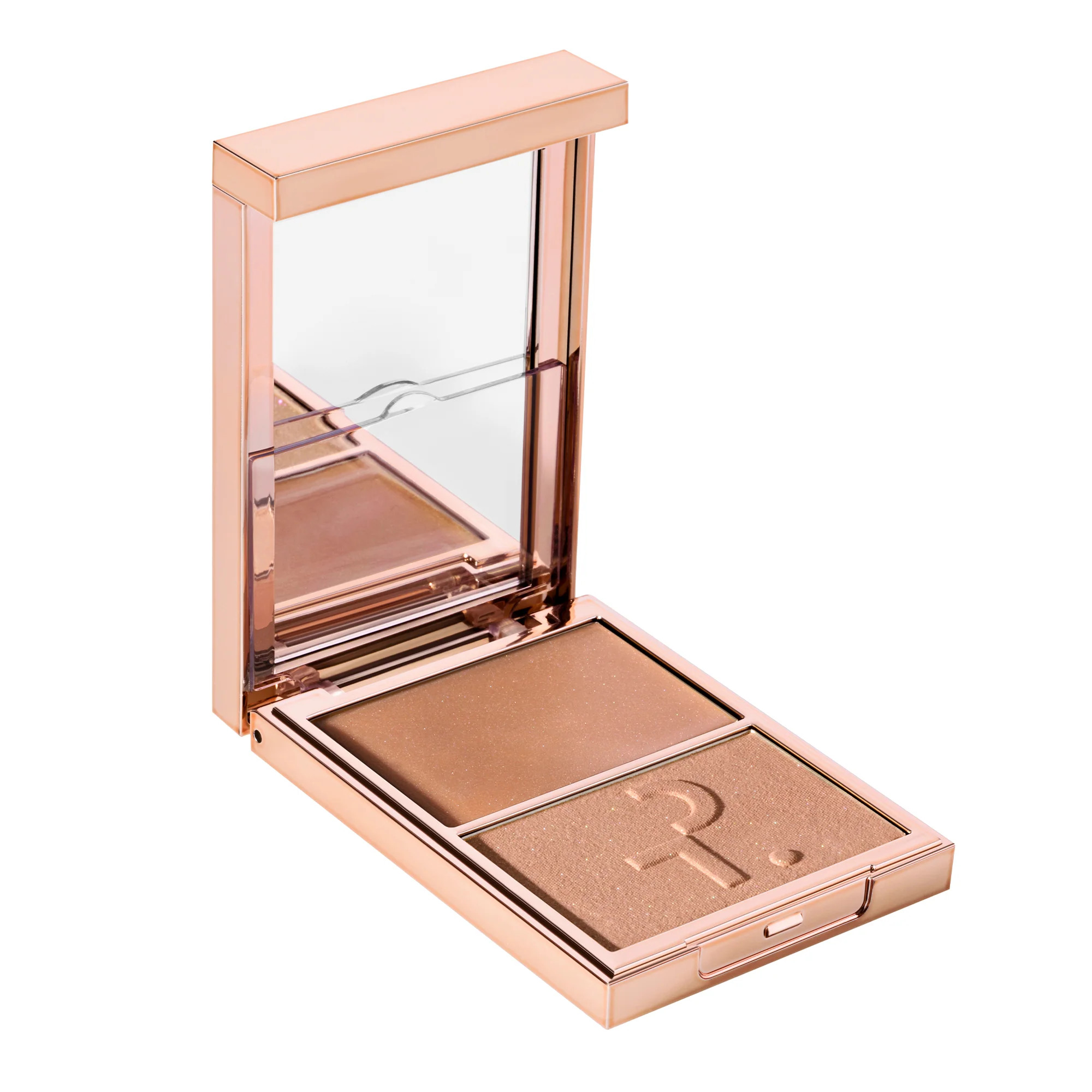 Major Glow Crème & Powder Light Reflecting Translucent Highlighter Duo (Daddy) | Patrick Ta Beauty