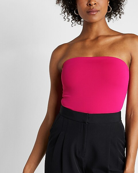 Body Contour Tube Top Thong Bodysuit | Express