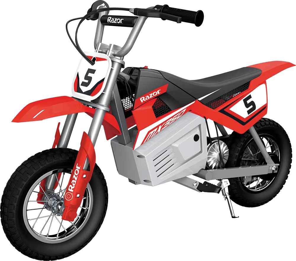 Razor MX350 Dirt Rocket Electric Bike for Kids Ages 8+, 140 lb Max Weight, Red – 24V Battery, U... | Amazon (US)