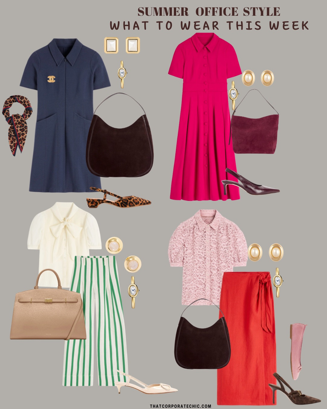 What to wear this week to the office 


Summer workwear, office style, corporate chic, corporate style, Boden workwear, office fashion

#LTKsummer #LTKstyletip #LTKworkwear