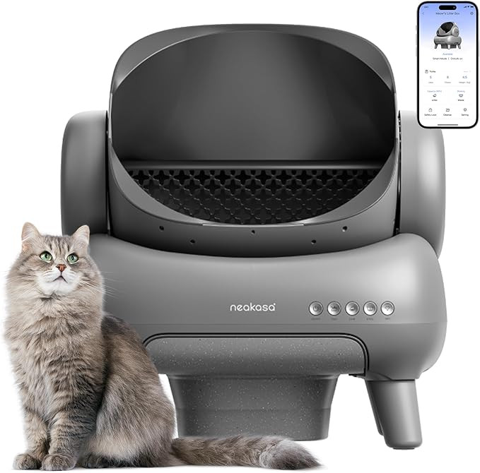 Neakasa M1 Plus Open-Top Self-Cleaning Cat Litter Box, 360° Safety Sensors, Advanced Odor & Leak... | Amazon (US)