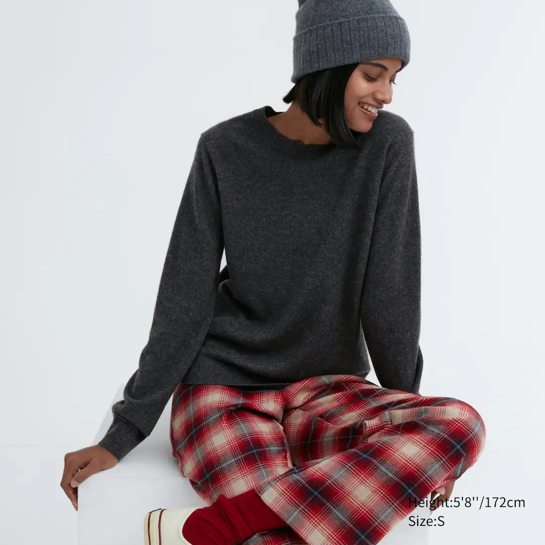 100% CASHMERE CREW NECK JUMPER | Uniqlo NL