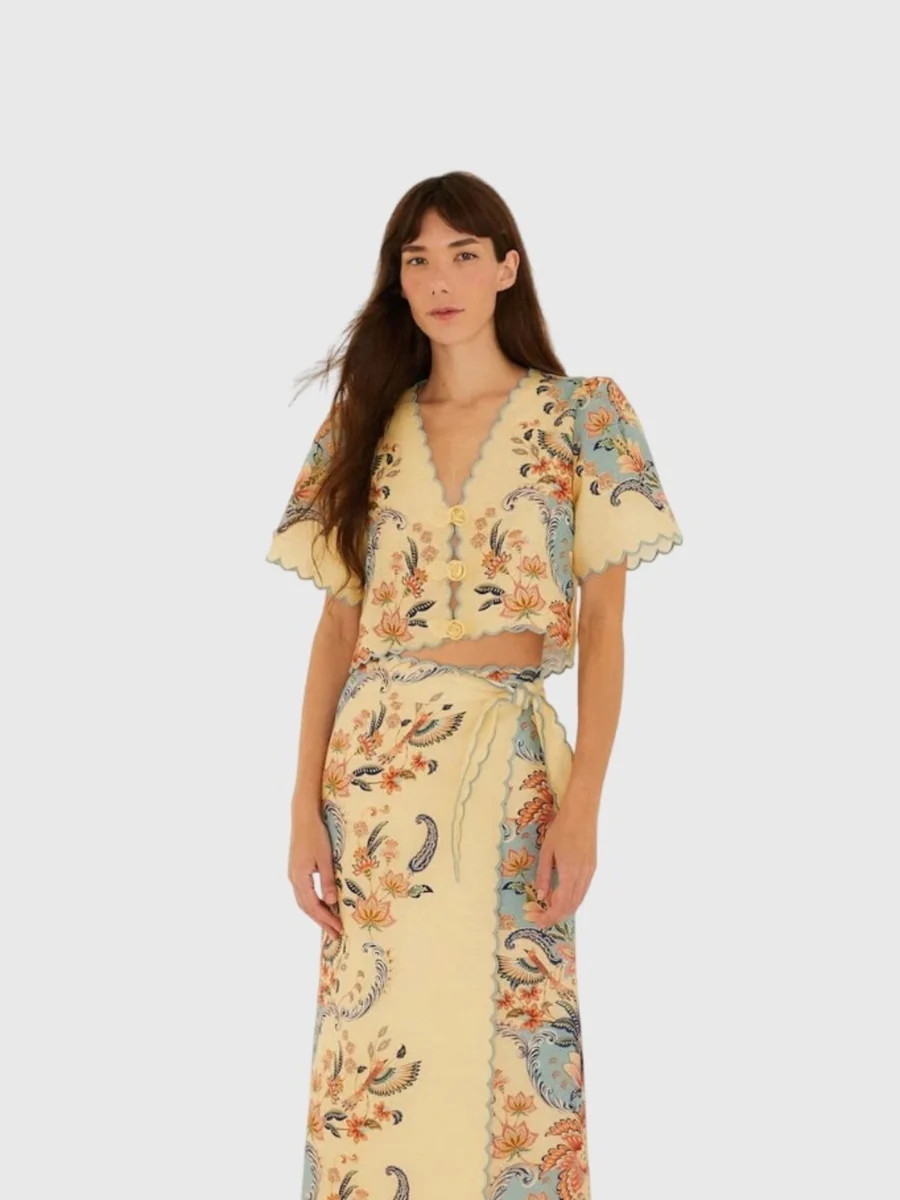 Farm Rio Women's Boho Beauty Top | Saint Bernard