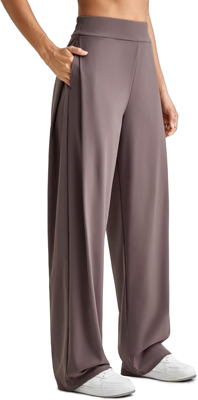 G4Free ShiftReady Wide Leg Work Pants for Women High Waist Yoga Dress Pants with Pockets Dressy C... | Amazon (US)