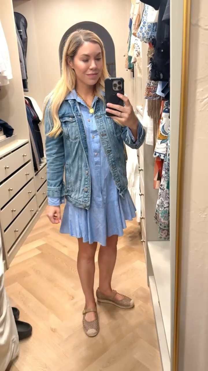 Denim Jacket
Blue Dress
Spring Outfit 

#LTKdayinmylife #LTKSeasonal