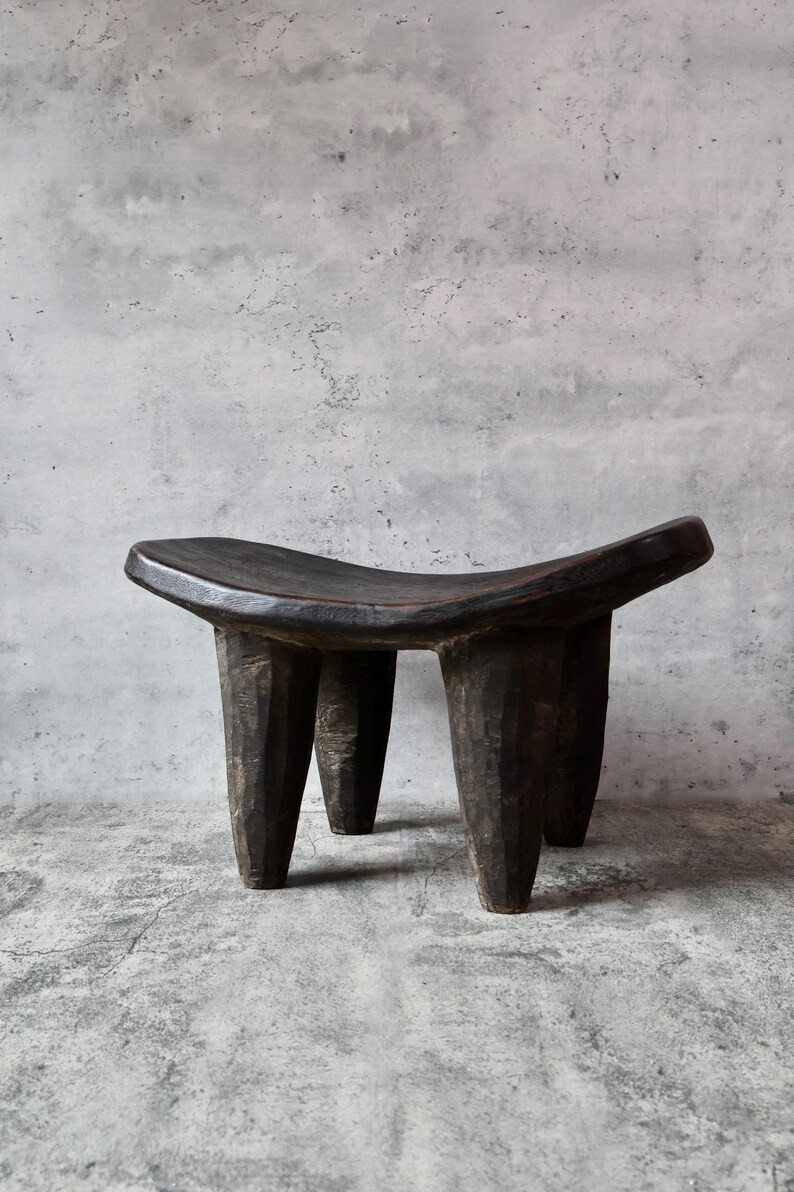 Vintage Large Senufo Stool | African Senufo Stool | African Wooden End Table | African Bench | Ru... | Etsy (US)