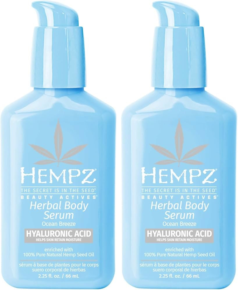 Hempz Travel-Size Body Serum, Beauty Actives Ocean Breeze with Hyaluronic Acid, Lightweight, afte... | Amazon (US)
