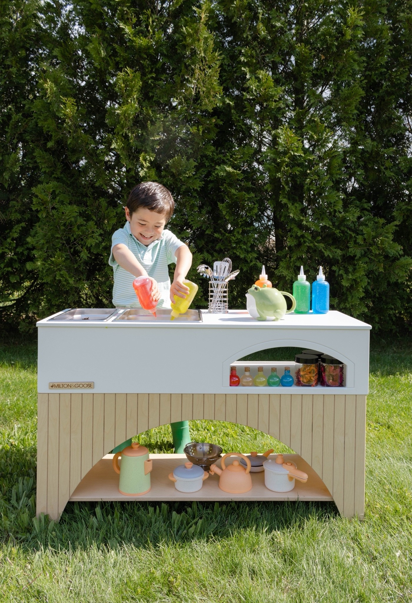 Our mud kitchen is stocked and ready for summer play 🤎 I’ve linked the mud kitchen plus everything we used to set it up — from the accessories to the little outdoor play favorites we reach for daily. Such a fun way to encourage imaginative play, sensory play, and endless outdoor fun for toddlers and kids.

#LTKHome #LTKKids #LTKBaby